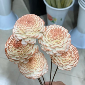 Handmade dried flowers, bouquet filling, white dried flowers