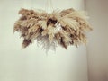 Dried flower arrangement Large Chandelier Pampas Grass and Palm Wall Decor, Wedding Arch Decor, Backdrop Decor\uff0cWedding centerpiece-DIY kit