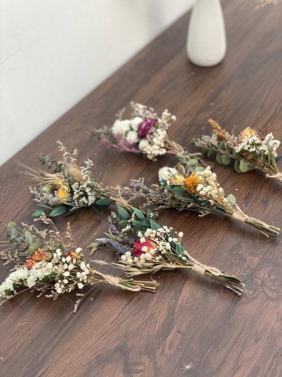 Ivory White Boutonniere - Dried Flowers Forever