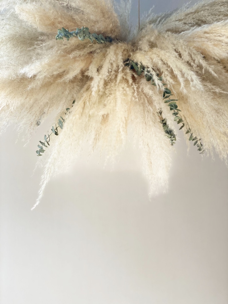 Large Chandelier Pampas Grass Wedding Arch Decor Backdrop Etsy