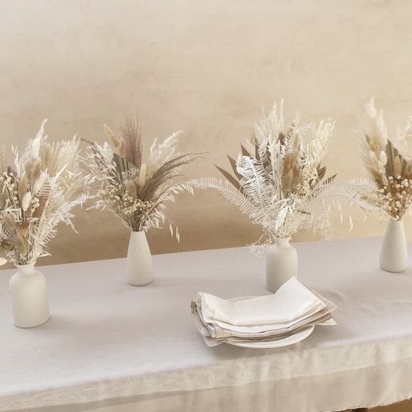 Ramo natural de hierba de pampa, ramo de flores secas, decoración de flores naturales, boda, pieza central, arreglo floral, decoración boho