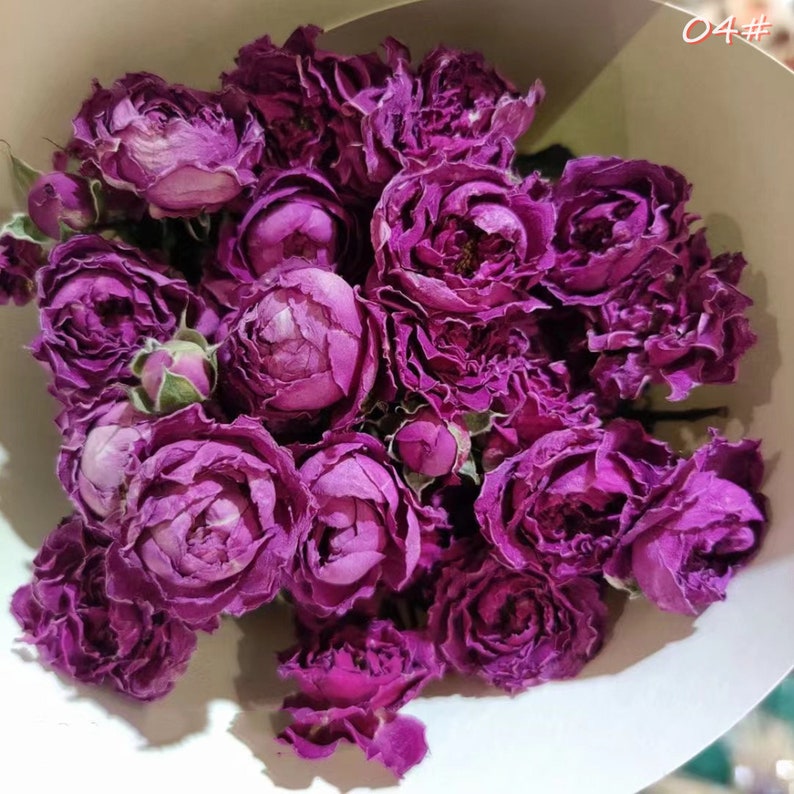 One Bundle Dried Roses Dried Flowers Bouquet Rustic Vintage Bouquet ...