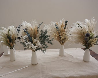 Ramo de flores secas, ramo de boda de pampas grass, centro de mesa, arreglo floral, decoración Boho, regalos de Navidad