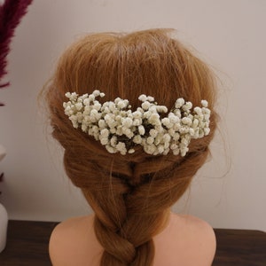 5-24 pièces épingles à cheveux gypsophile, épingles à cheveux de mariée gypsophile, épingles à cheveux de mariée gypsophile, accessoires pour cheveux de mariée, épingles à cheveux fleurs séchées Comb