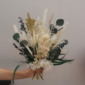 Preserved Eucalyptus Greenery Boho Bridal Bouquet / Woodland Bouquet / dried eucalyptus wedding flowers / greenery bridal bouquet