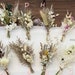 Mini Dried flower bouquet | small milk bottle arrangement | table decoration | letterbox gift | pampas | Boutonniere| BOHO cake flowers