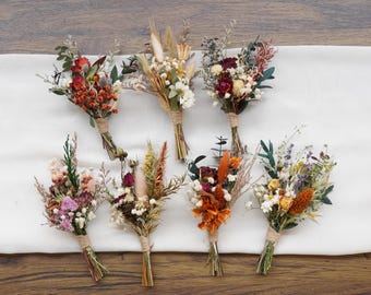 Mini Dried flower bouquet dried rose small milk bottle arrangement table decoration letter box gift holiday gifts wedding decor cake flower