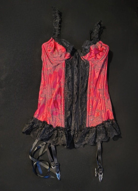 Bas Cousus Shirley Of Hollywood HOT 90023 Rouge - Taille Unique Régulière - Neuf Avec étiquettes