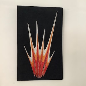 Vintage String Art: 1970s, Mid Century Artwork, Large Wall Hanging