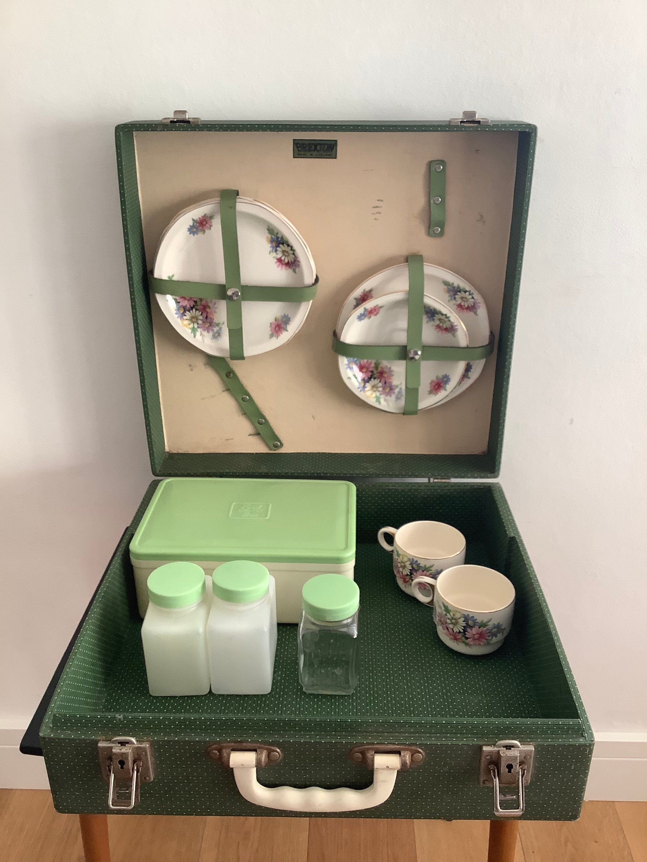 Vintage Brexton Picnic Set Picnic Case Part Fitted Picnic Etsy UK