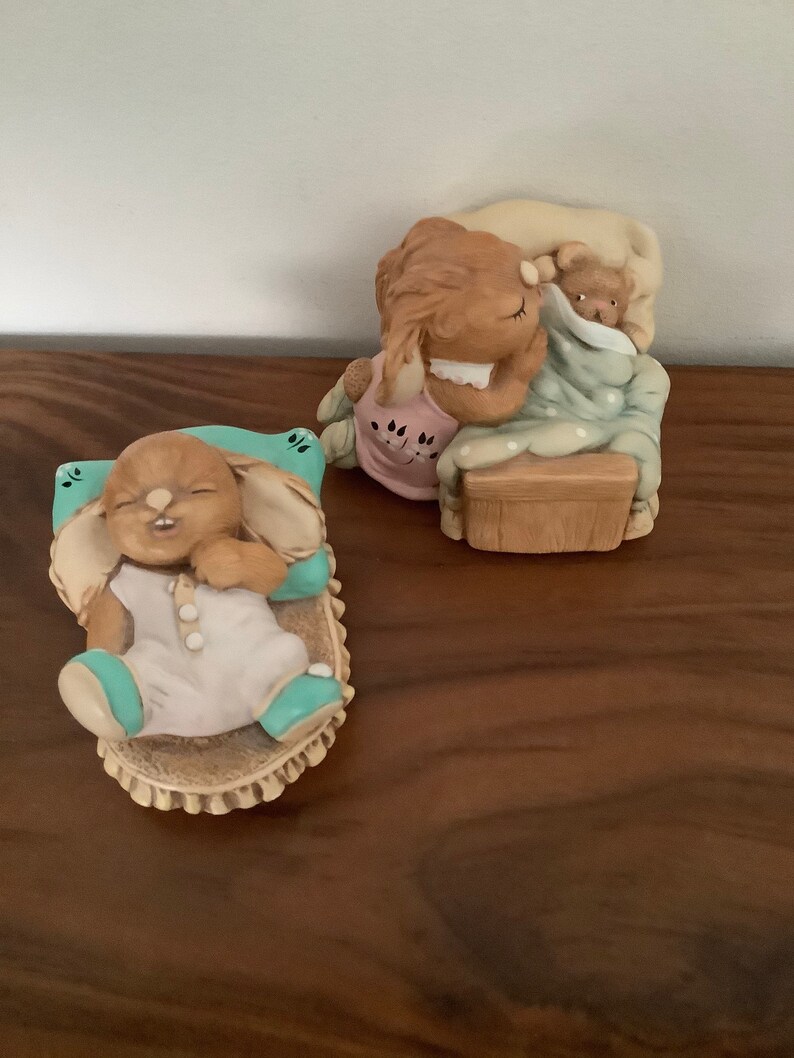 Vintage Pendelfin Rabbits Victoria and Sunny Etsy