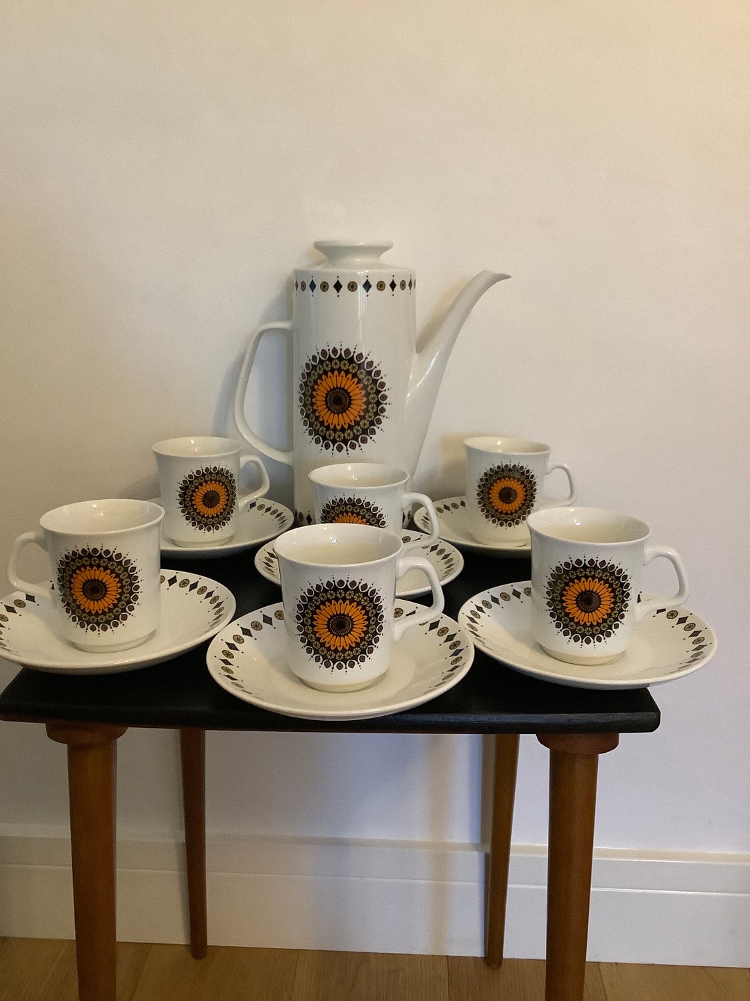 Vintage Coffee Set, Tea Set, Mid Century Jessie Tait Studio Pottery ...