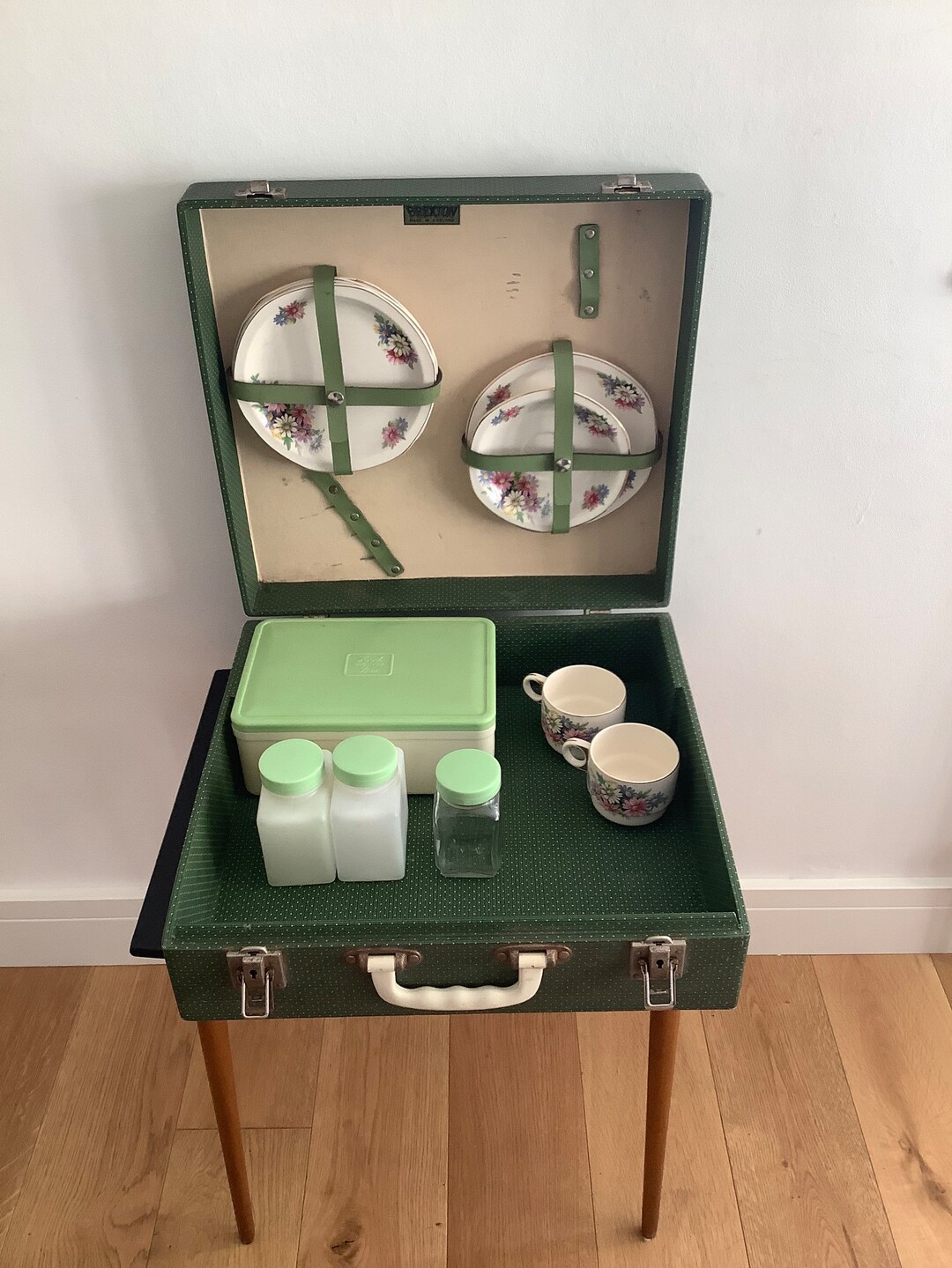 Vintage Brexton Picnic Set Picnic Case Part Fitted Picnic Etsy UK