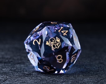 Gemstone Dice Set for Dungeons and Dragons,RPG Game Polyhedral Dice