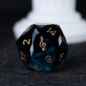 Blue Gemstone Dnd Dice Set,Polyhedral dice