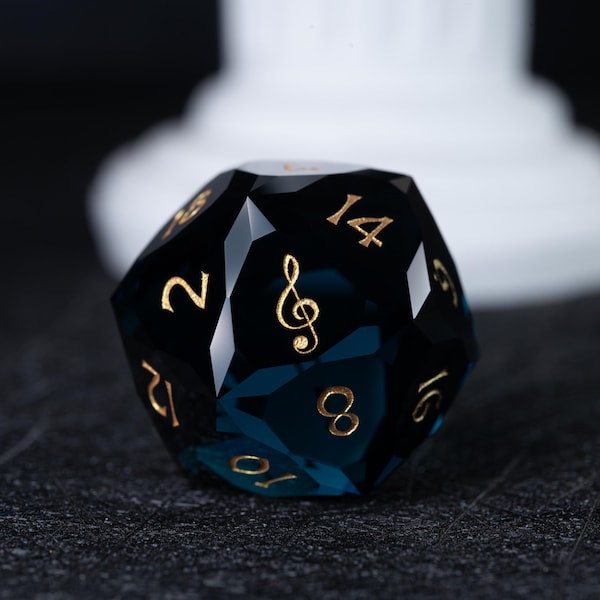 Blue Gemstone Dnd Dice Set,Polyhedral dice