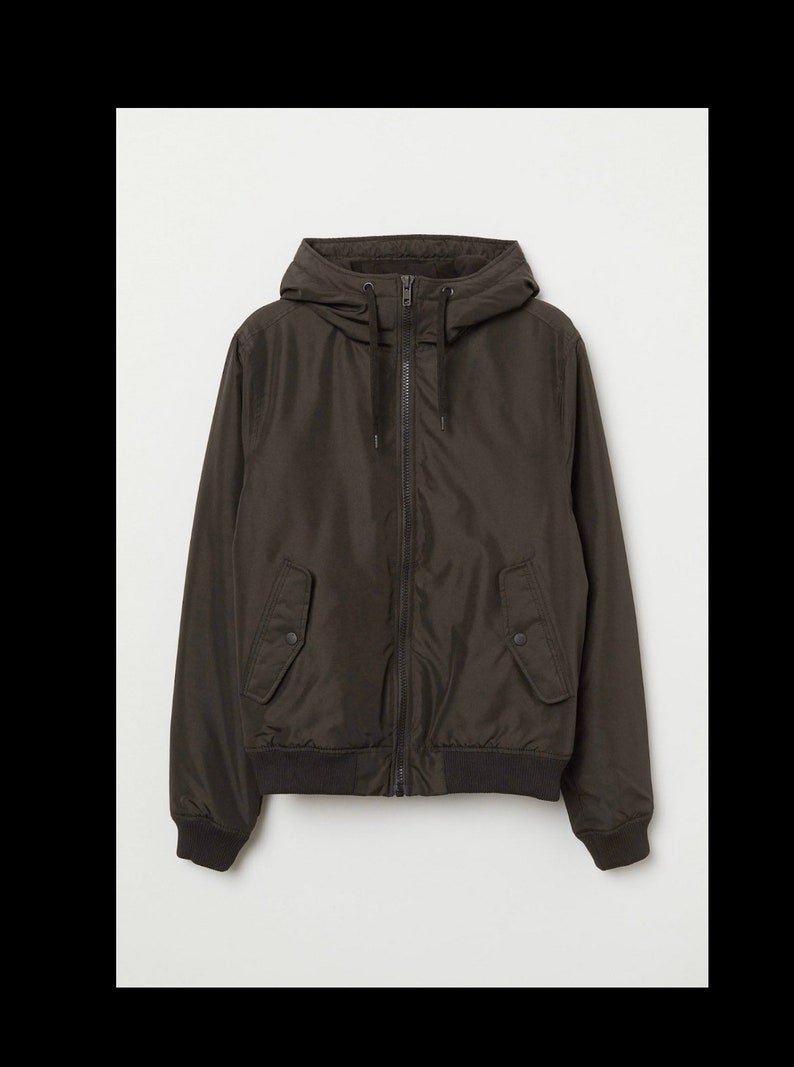 Black Padded Hooded Jacket