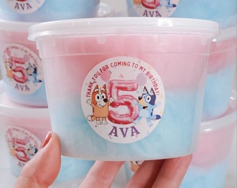 Cotton Candy in 16oz Tubs with Two Mixed Flavours, Party Favors