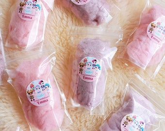 100 Cotton Candy Favors in Mini Bags