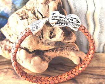 Leather Dragon Bracelet