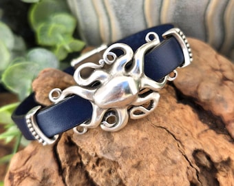Leather Octopus Bracelet