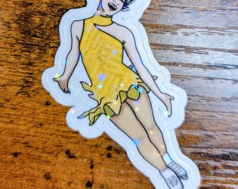 Handmade Alysa Liu Sticker: Durable Water Cup Laptop Art, dishwasher safe