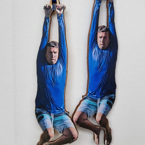 I Think You Should Leave Ornament: Tim Robinson Zip Line Christmas Decoration ITYSL