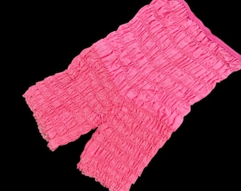 Vintage Pink Ruffled Lace High Waisted Bloomers Pettipants Size X-Small | Lingerie | Square Dance | Coquette | Lolita