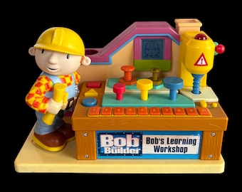 Vintage 2001 Bob the Builder Bob’s Learning Workshop Interactive Electronic Playset Tiger Electronics Hasbro WORKS (No Hammer, Screwdriver)