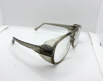 小物 American Optical safety glasses 46-20 AMERICAN OPTICAL AO Flexi-Fit 6M Safety Glasses Frames GRAY Z87 58