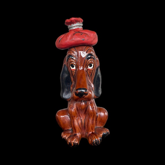 HOUND DOG/HOUND DOG 35th ANNIVERSARY「OU… Vintage 1950s Enesco Japan Hangover Bassett Hound Dog W/ Ice Pack