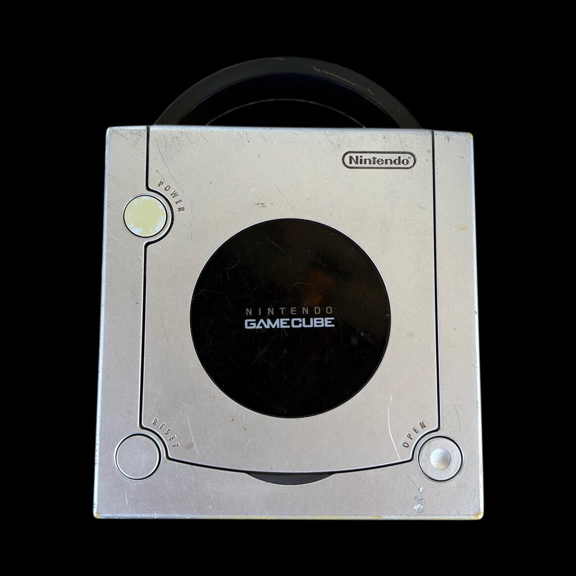 Nintendo GameCube Silver DOL-001 Home Video Game CONSOLE ONLY (Tested - As Is - Needs to Warm Up Before Playing - Read Description), foto 3 di 5