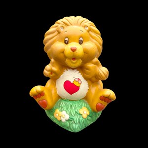 Vintage 1985 Care Bears Cousins Brave Heart Lion Ceramic Coin
