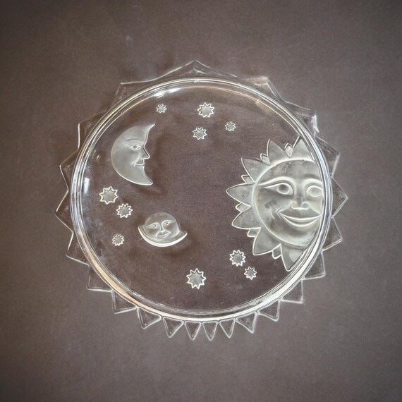 Vintage 1980s Studio Nova “heaven's Gate” Celestial Clear Frosted