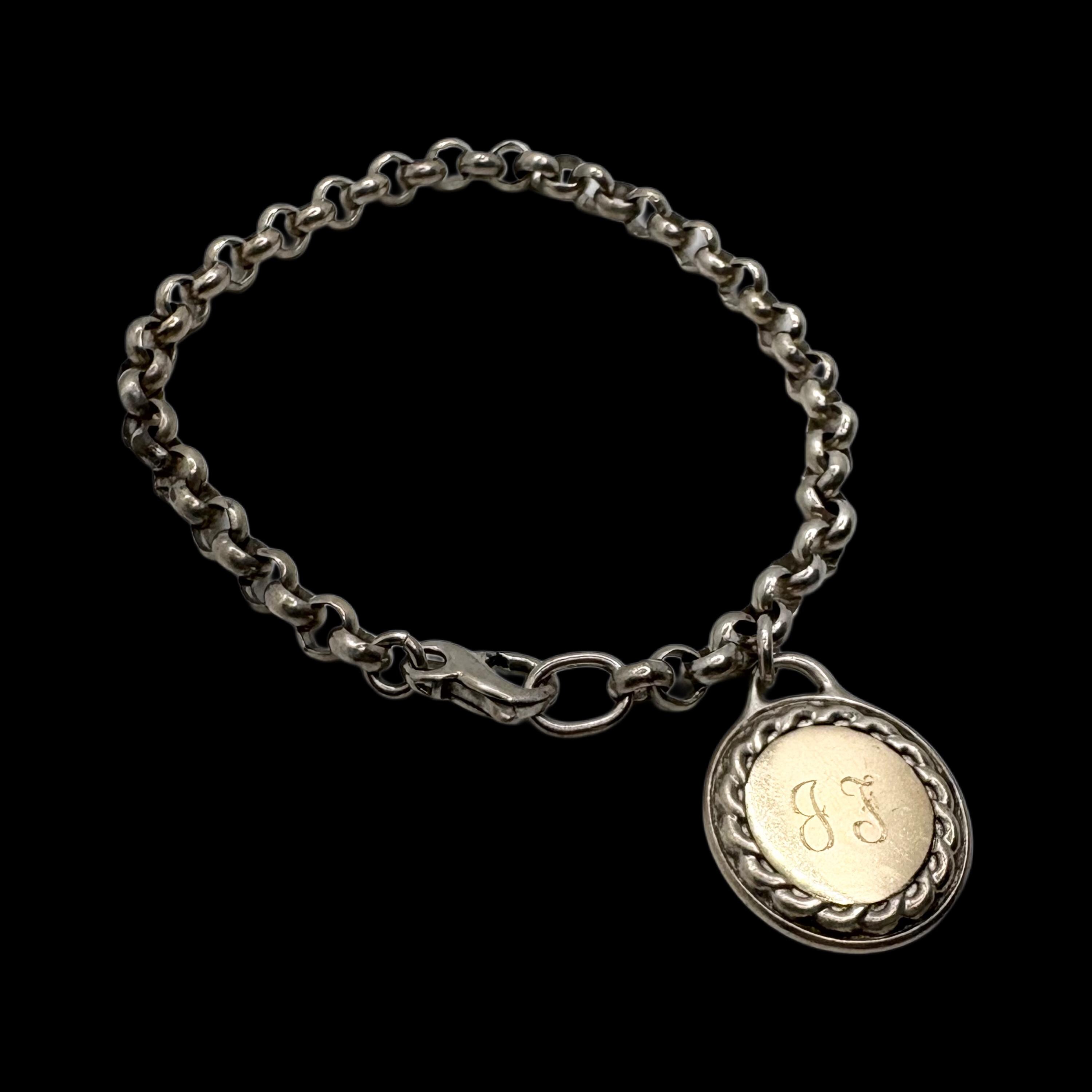 ヴィンテージ 14K ゴールド & スターリングシルバー ロロチェーン