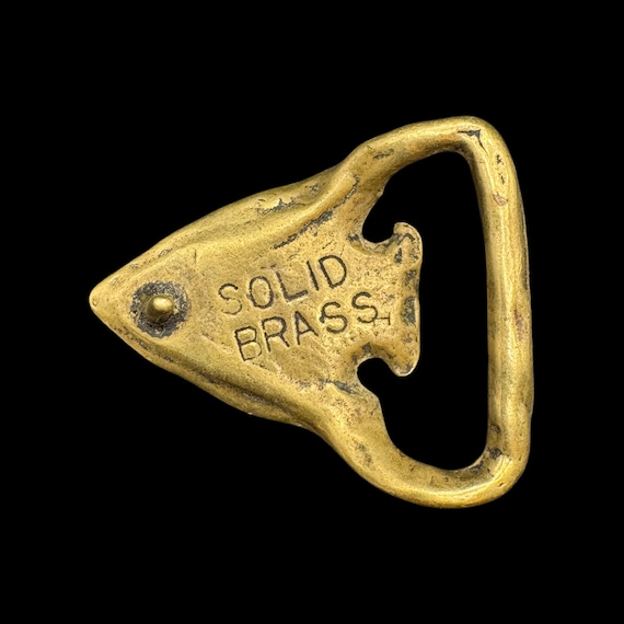 Vintage 1970s Solid Brass Arrowhead Southwestern … - image 2