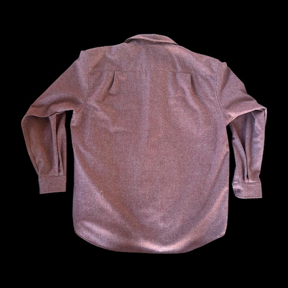 Pendleton Wool Lodge Shirt Solid Salmon Button Up… - image 2