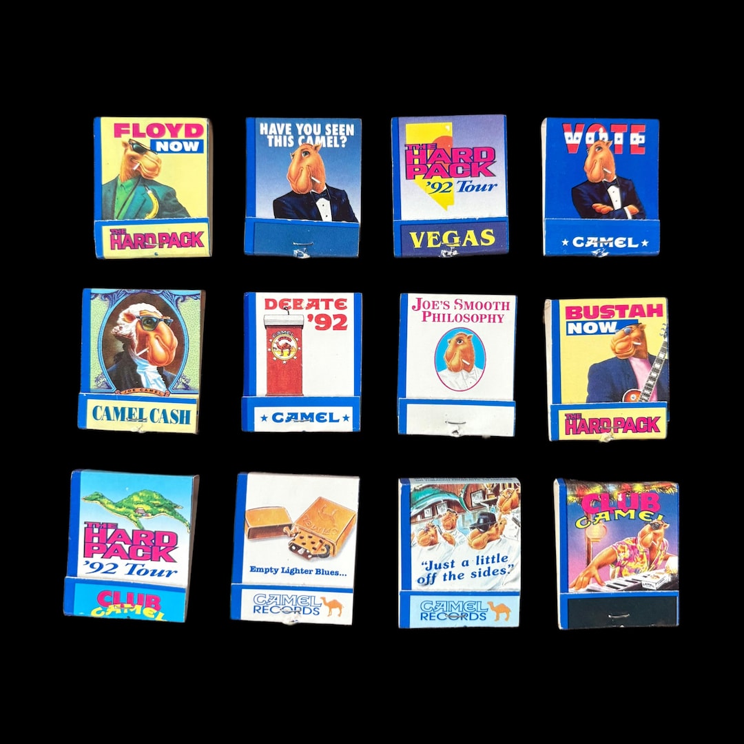 Vintage 1990s Camel Cigarettes Joe Camel FULL Safety Matches