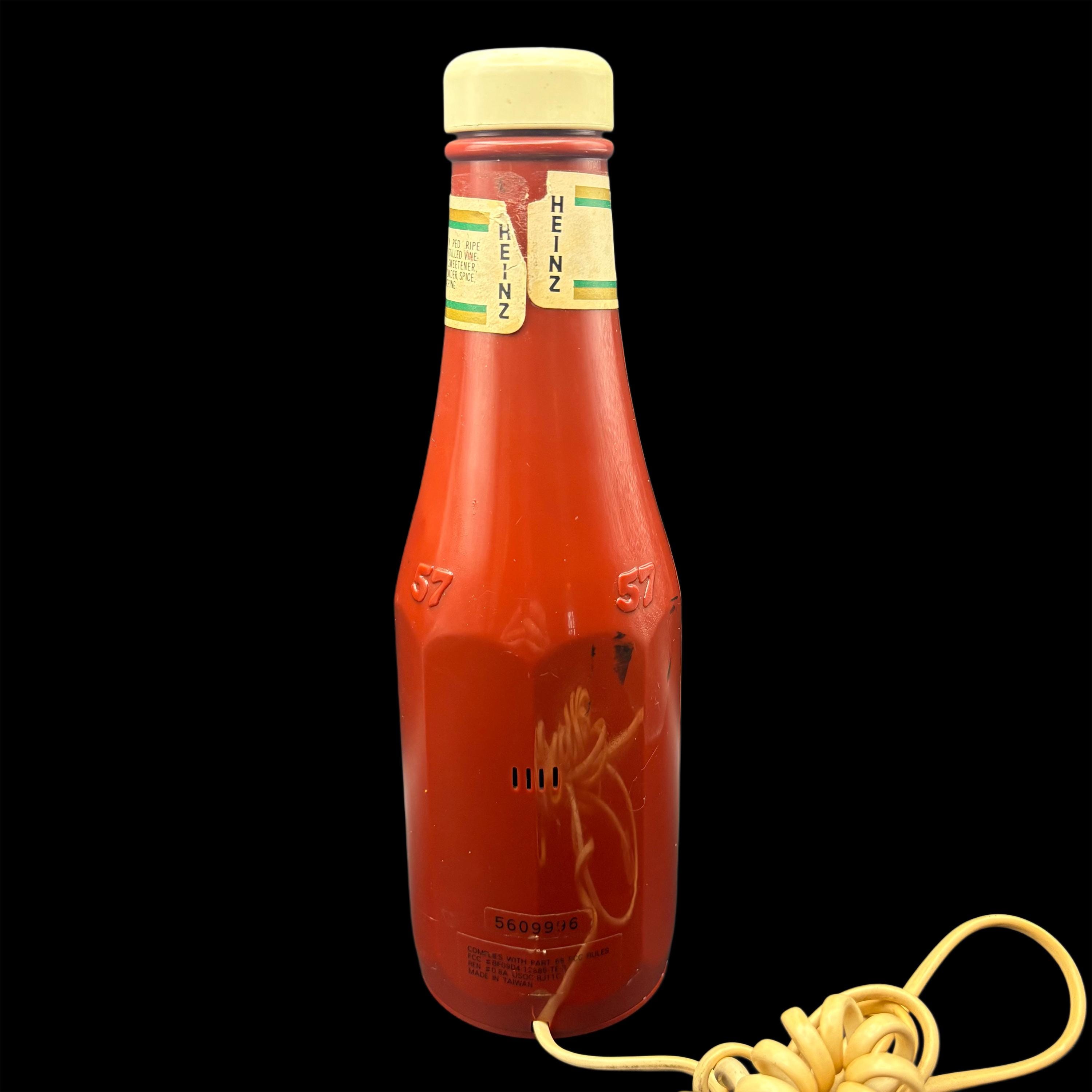 コレクション 1980s HEINZ TOMATO KETCHUP Phone Vintage (80s) HEINZ Tomato KETCHUP Hard Plastic Pop Art Push