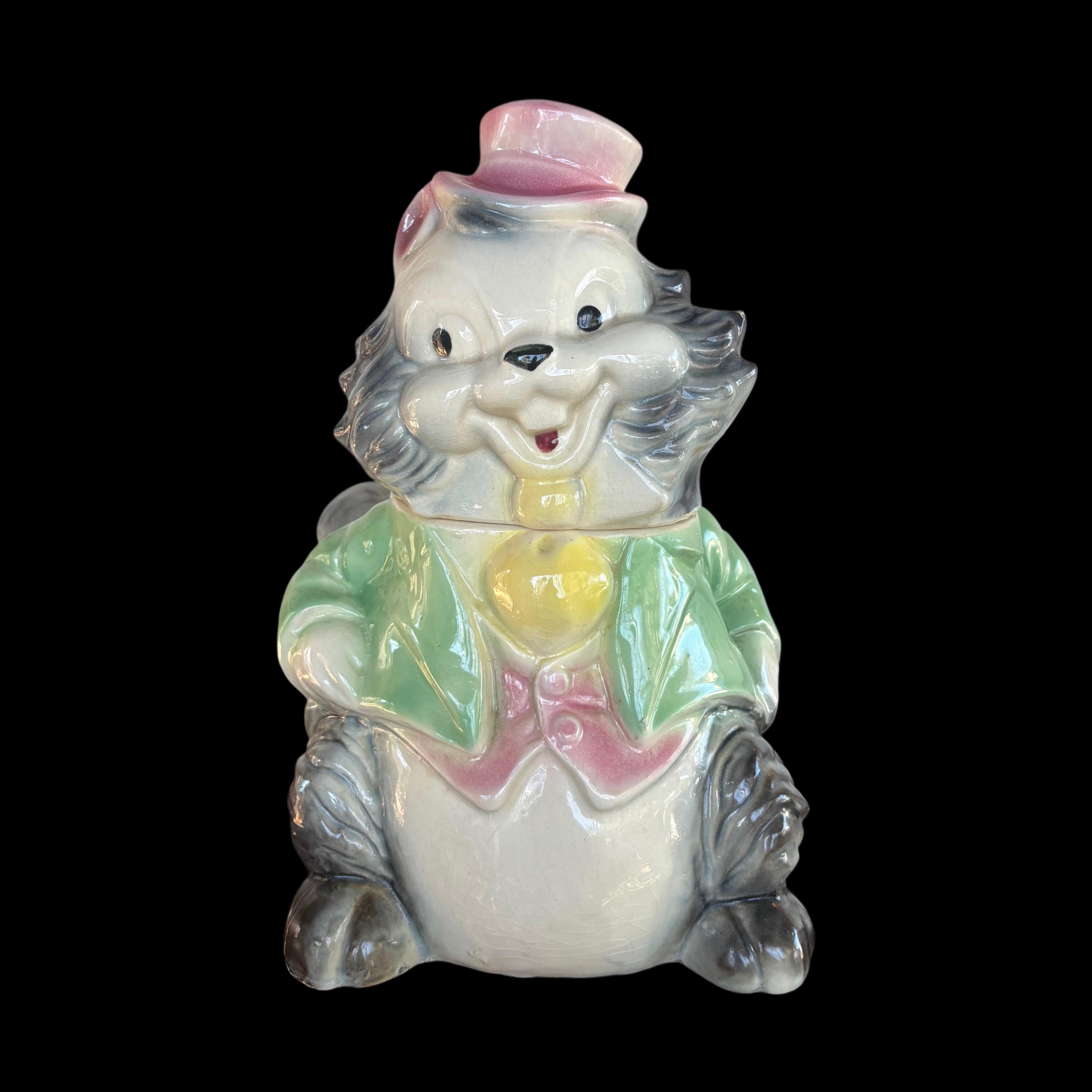 Vintage 1950s Brush Mccoy Happy Squirrel in Too Hat Mid Century