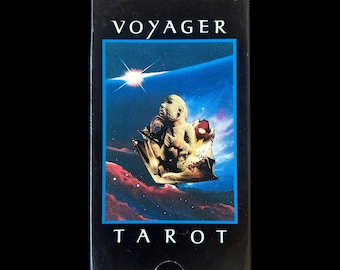 Vintage 1986 Voyager Tarot Deck Complete 78 Card Set w/ Guidebook & Slipcase (2nd Edition) by James Wanless, Ken Knutson