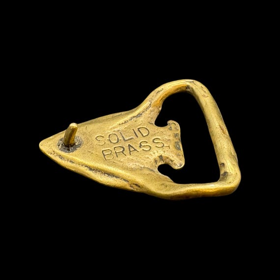 Vintage 1970s Solid Brass Arrowhead Southwestern … - image 3