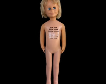 Vintage 1961 Charmin’ Chatty Doll by Mattel 24”: Predecessor to Chatty Cathy (AS IS - Does Not Work - Nude - Read Description)