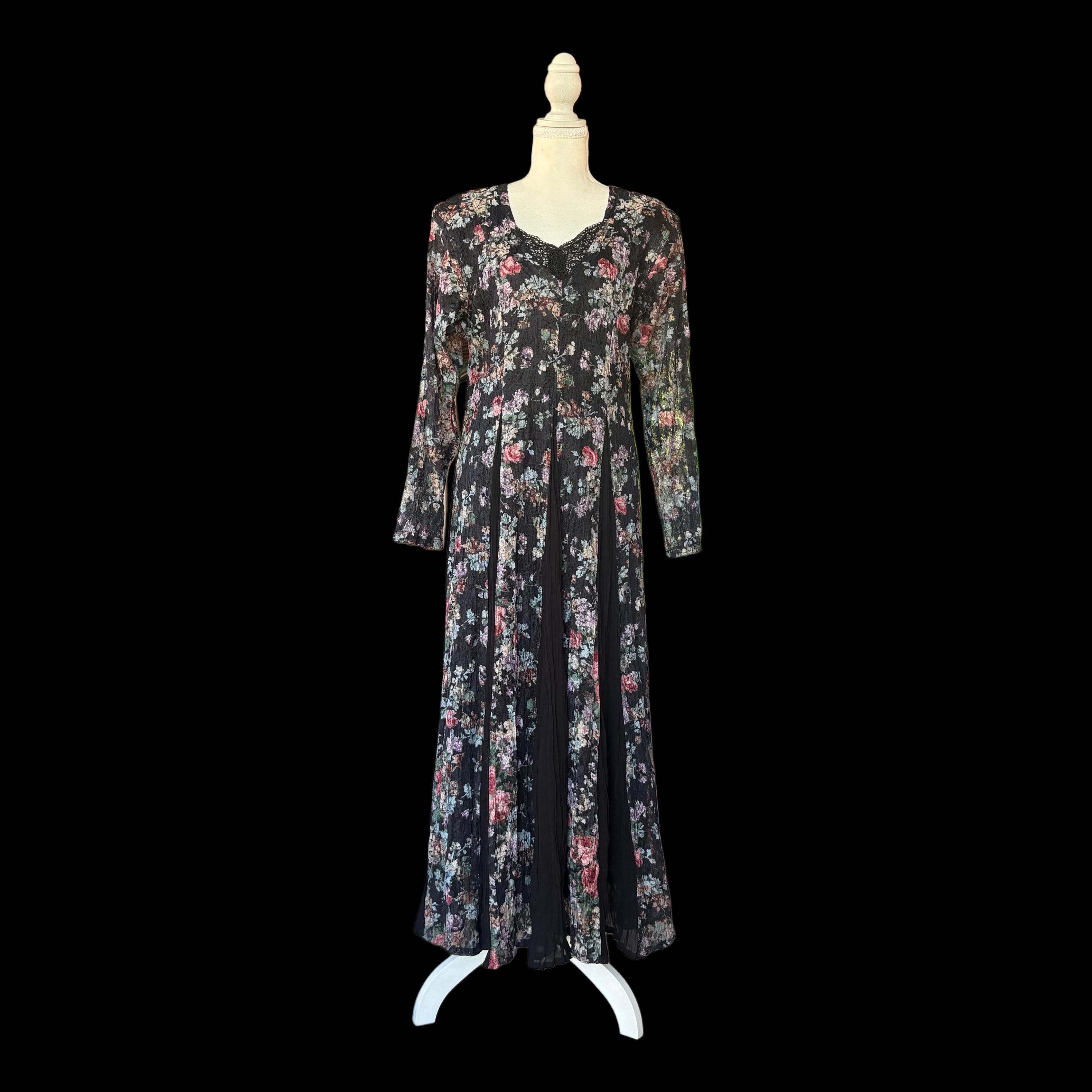 navy blue dress for baby girl Vintage '90s grunge floral print slip dress, sheer | House of Clovess -  Philadelphia, PA