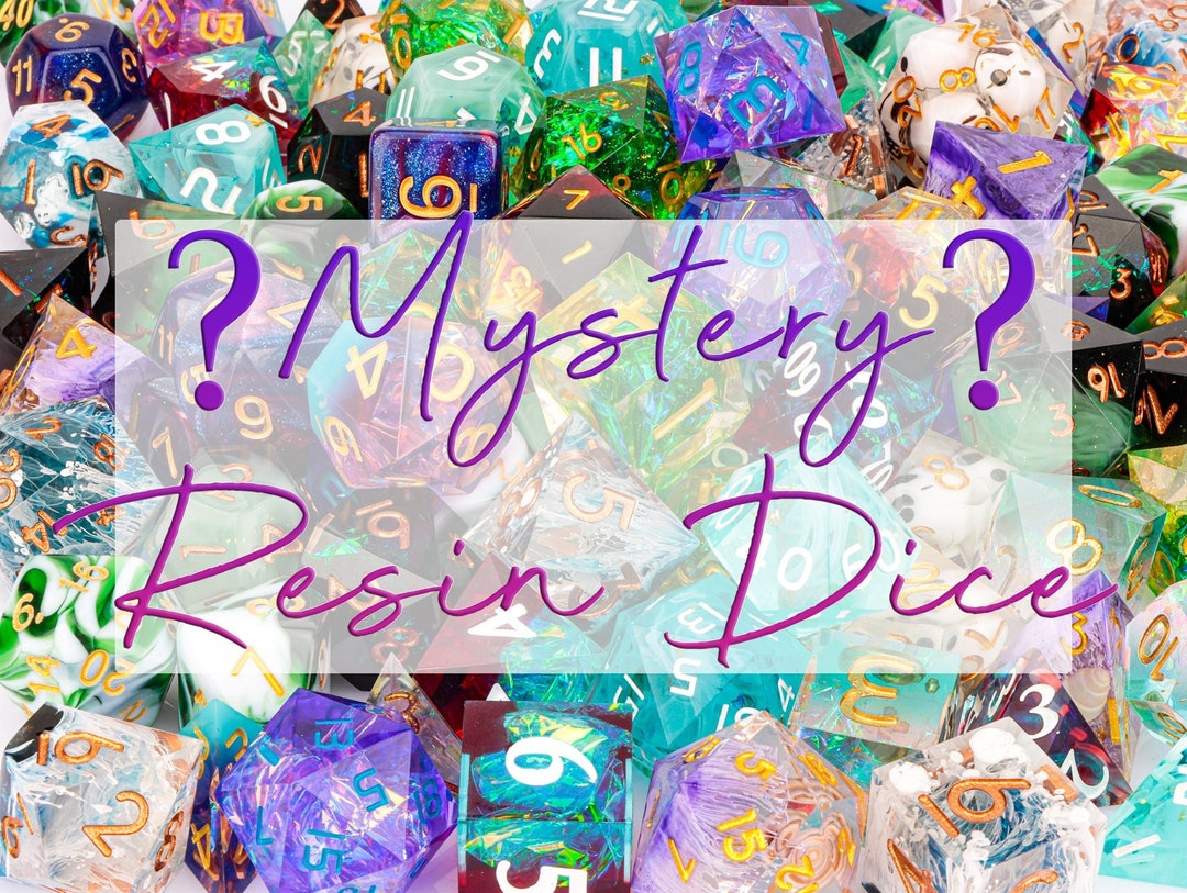 Mystery Dice Mystery Resin Dice Blind Dice Bags Mystery Dnd Dice Set