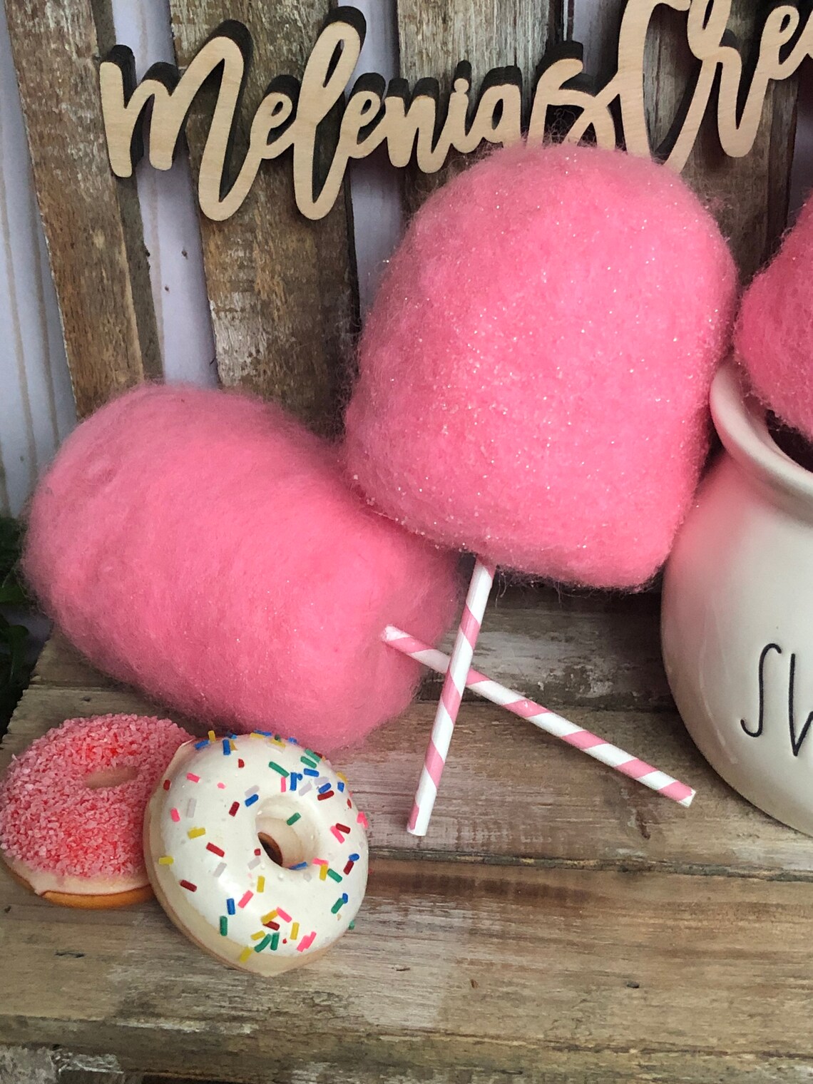 Fake Cotton Candy on a Stick Etsy