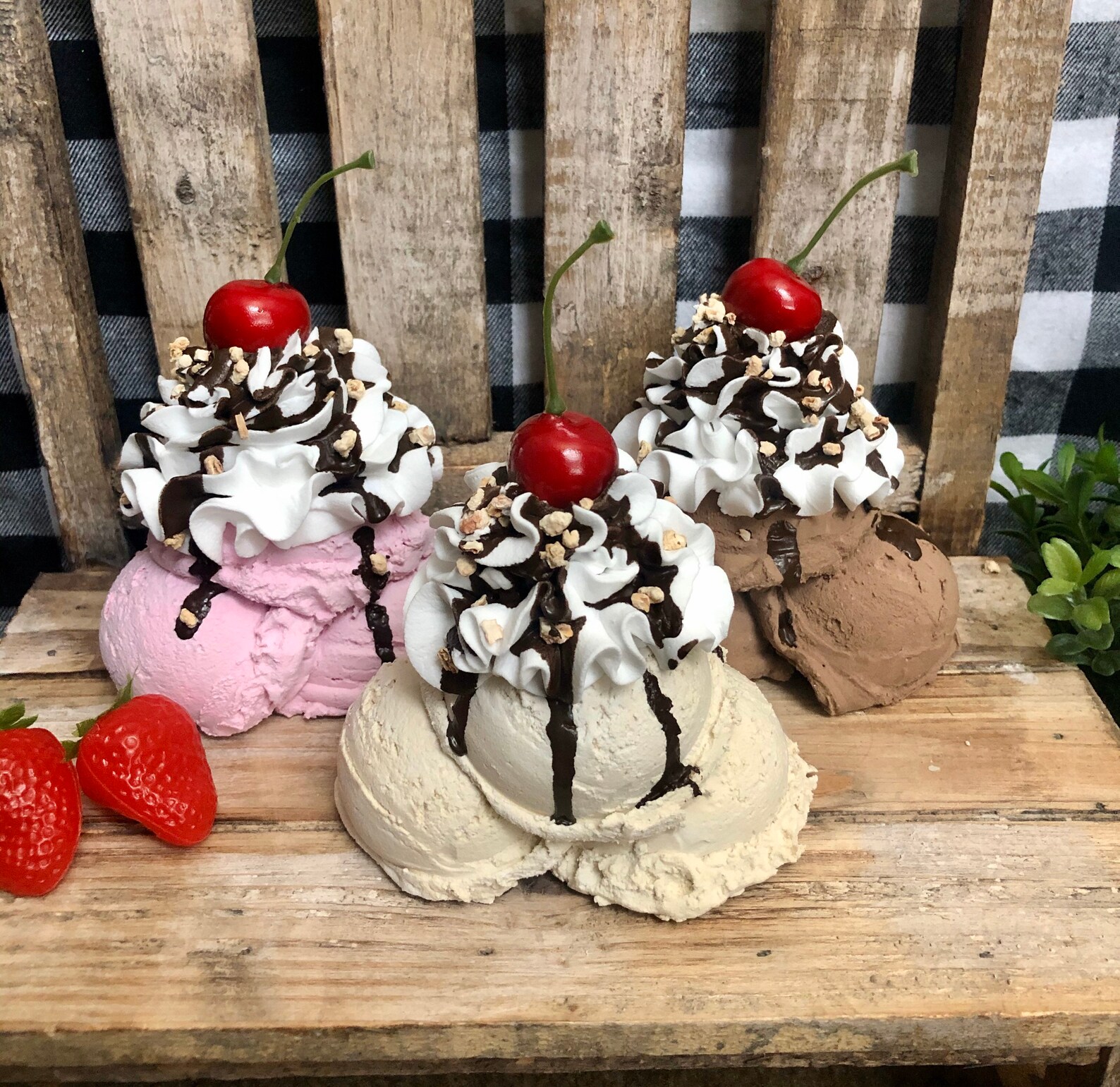 Fake Ice Cream Sundae Scoops Etsy Fake Ice Cream Sundae Scoops Etsy