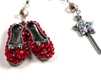 thumbnail image 2 of American Flag Enamel Stud Earrings With Crystal, Lady's Fashion Jewelry 2 of 2