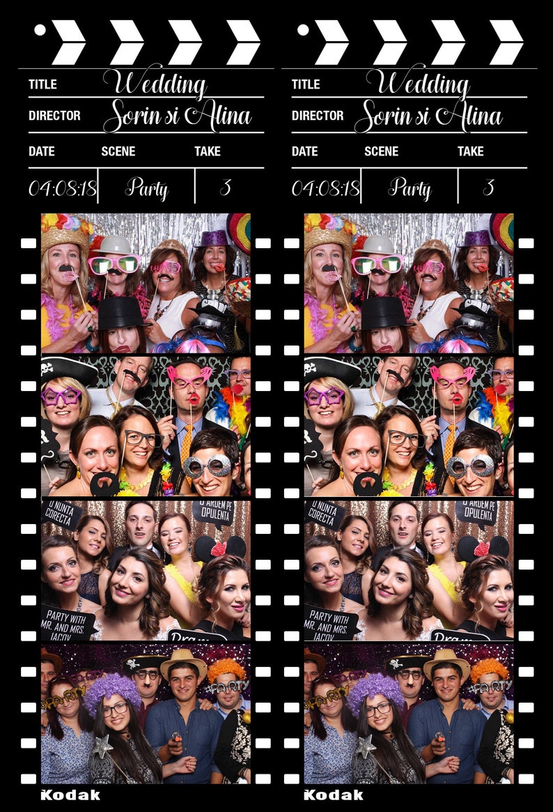 Wedding Photo Booth Template Strip, Photo Booth Template, Photo Booth