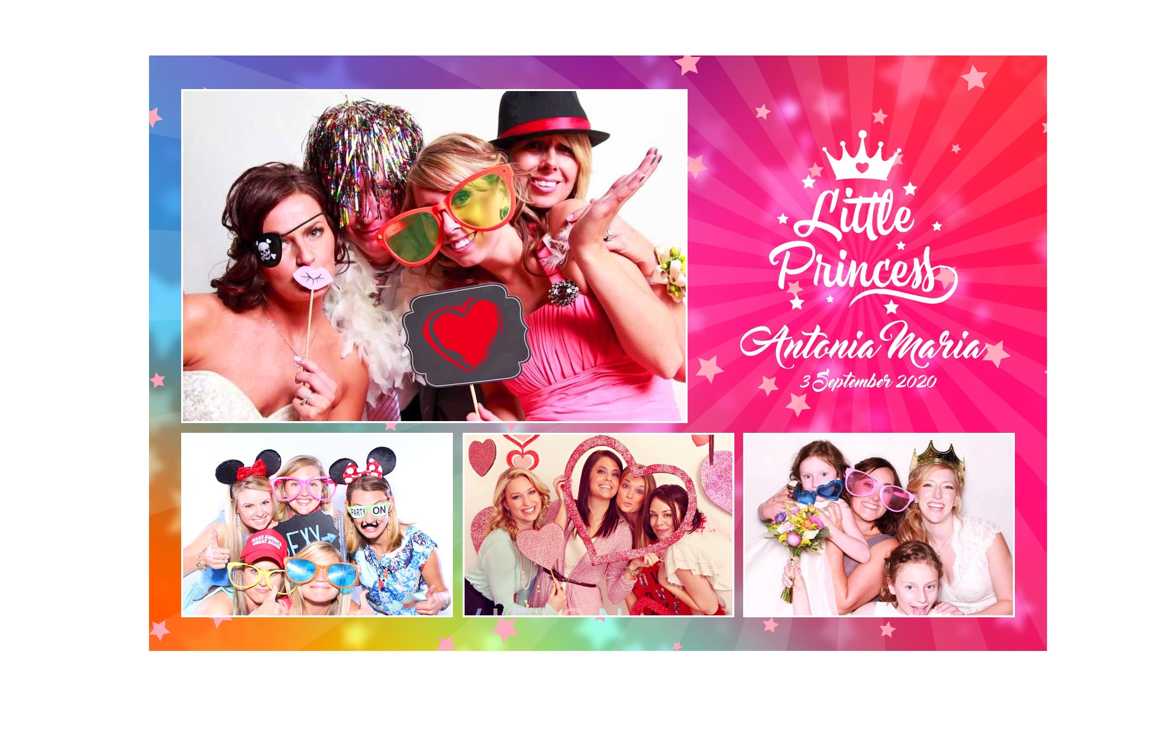 Baptism Photo Booth Template Photo Booth Template For Baby Etsy